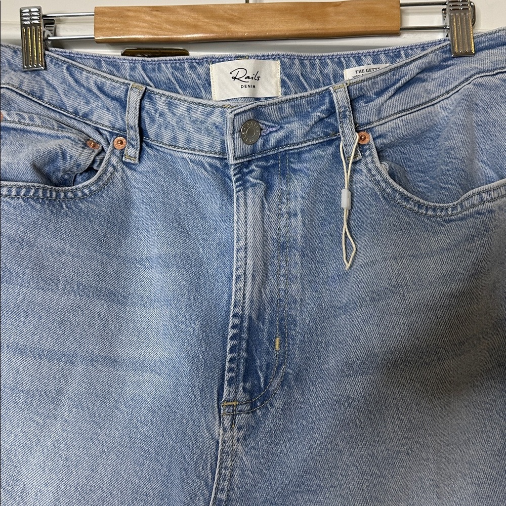 Rails The Getty High Rise Wide Leg Denim Blue Jean NWOT Sz31 - Picture 4 of 9